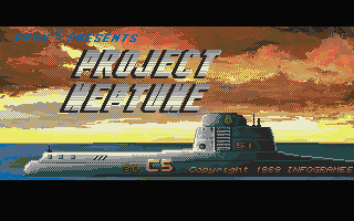 Project Neptune title screen for Atari ST